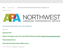 Tablet Screenshot of apanw.org